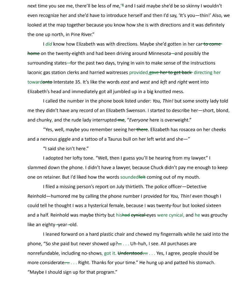 You Thin! Sample Line Edit Page 2